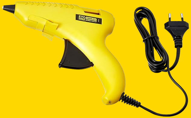 Stanley 69-Gr20B Plastic Gluepro Trigger Feed Hot Melt Glue Gun, Yellow, Corded Electric, 30 Watts