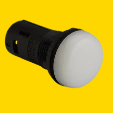 LED Indicators White 220V AC 22.5mm