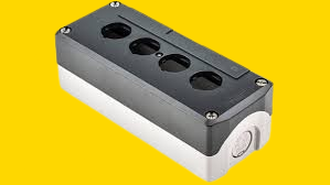 Schneider (XALD04) 4 Hole Push Button Box