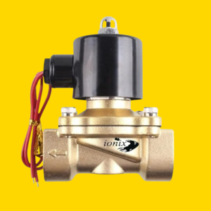 IONIX Brass solenoid valve 3/4 inch for industrial water purifier, irrigation, overhead tank, Normally closed type sv 220V AC