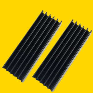 ICSTORE Heatsink | Heat Sink For Cooling PCIE M.2 NVME 20X80MM SSD For Desktop PC, Motherboard, Console, Circuits, Mosfets, Led, Anodized Aluminum Size-70x24x9.40mm Color:Black (Pack of 2)