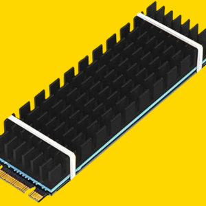 Tobo Aluminum Heat Sinks for M.2 SSD Heatsink Cooling Radiator, PCIE M.2 SSD Cooling Fin for Laptop Computer Silicone Heat Dissipation Pads + Accessories Included TD-1036PC (Pack of 1, Black)