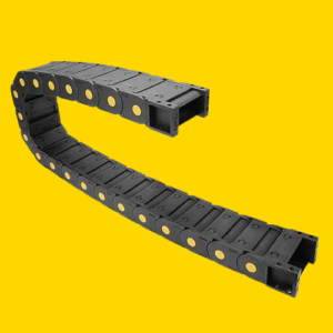 KAMCON? Drag Chain 1 Mtr Black Plastic Cable Carrier Drag Chain for CNC/VMC Machine CNC Router Mill, 3D Printer (25 X 57)