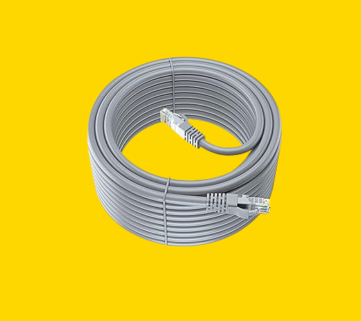 FEDUS 20 Meter Heavy Duty Outdoor Cat6 Cable Weatherproof/UV Resistant 10000mbps Ethernet Cable Suitable for Direct Burial Installations Ethernet Patch LAN Cable,Internet cable Network Cord D-Gray
