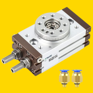 TAILONZ PNEUMATIC Pneumatic Rotary Rotary 180 Degrees Cylinder Gear Type Three Position Rotating Pendulum Table Cylinder MSQB-10A