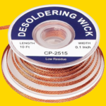 Lesnow solder wick braid 10ft Length Desoldering Wick Braid Remover Tool Solder Sucker 1 piece No-Clean soldering Wick Wire Roll and Disassemble Electrical Components