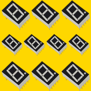 7 Segment Led Display Common Anode, Pack of 10